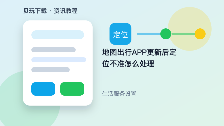 地图出行APP更新后定位不准怎么处理