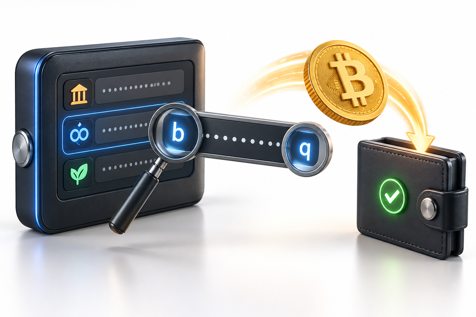 BTC地址格式与收款地址核对场景