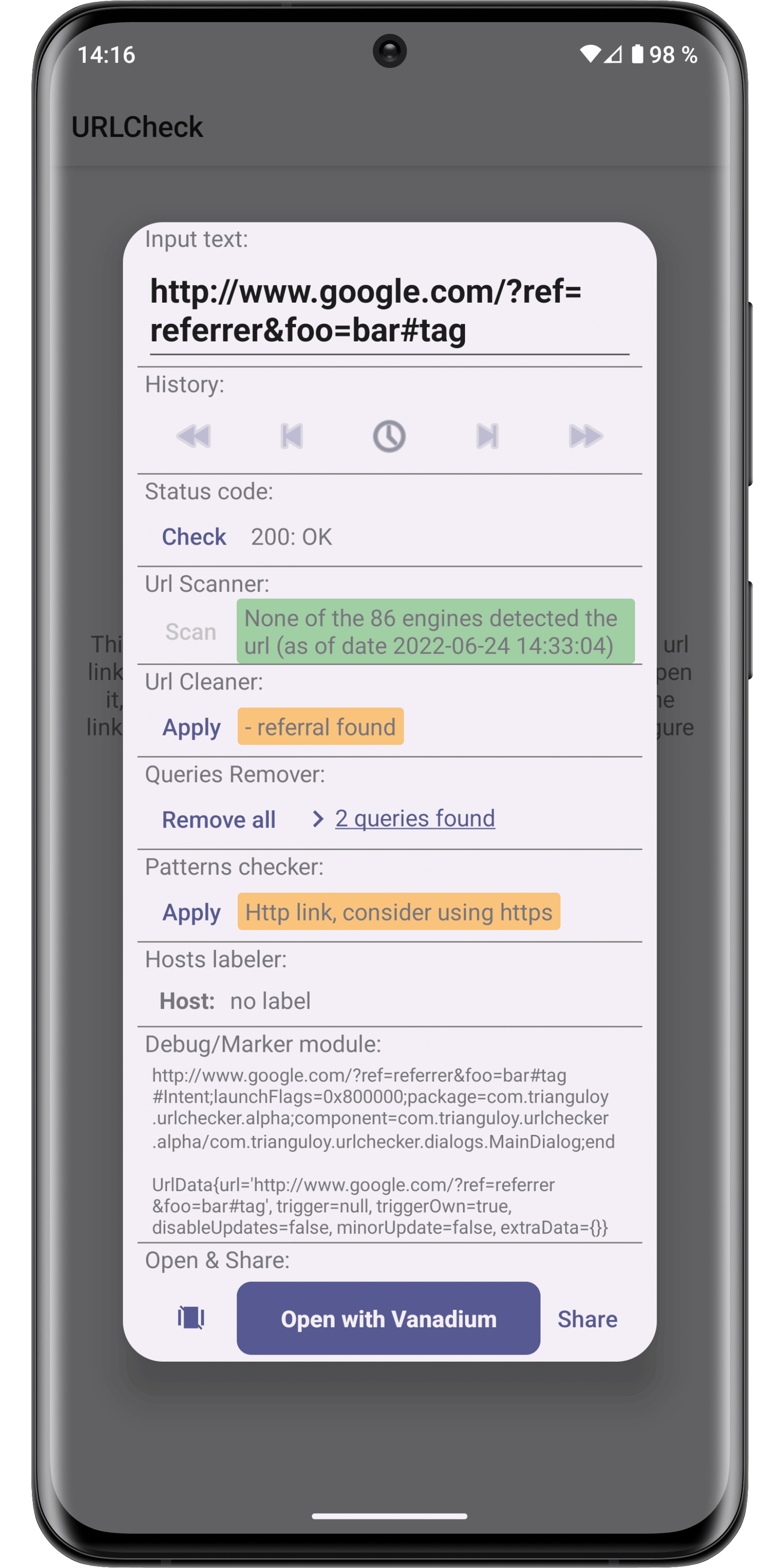 URLCheck v3.5安卓版截图