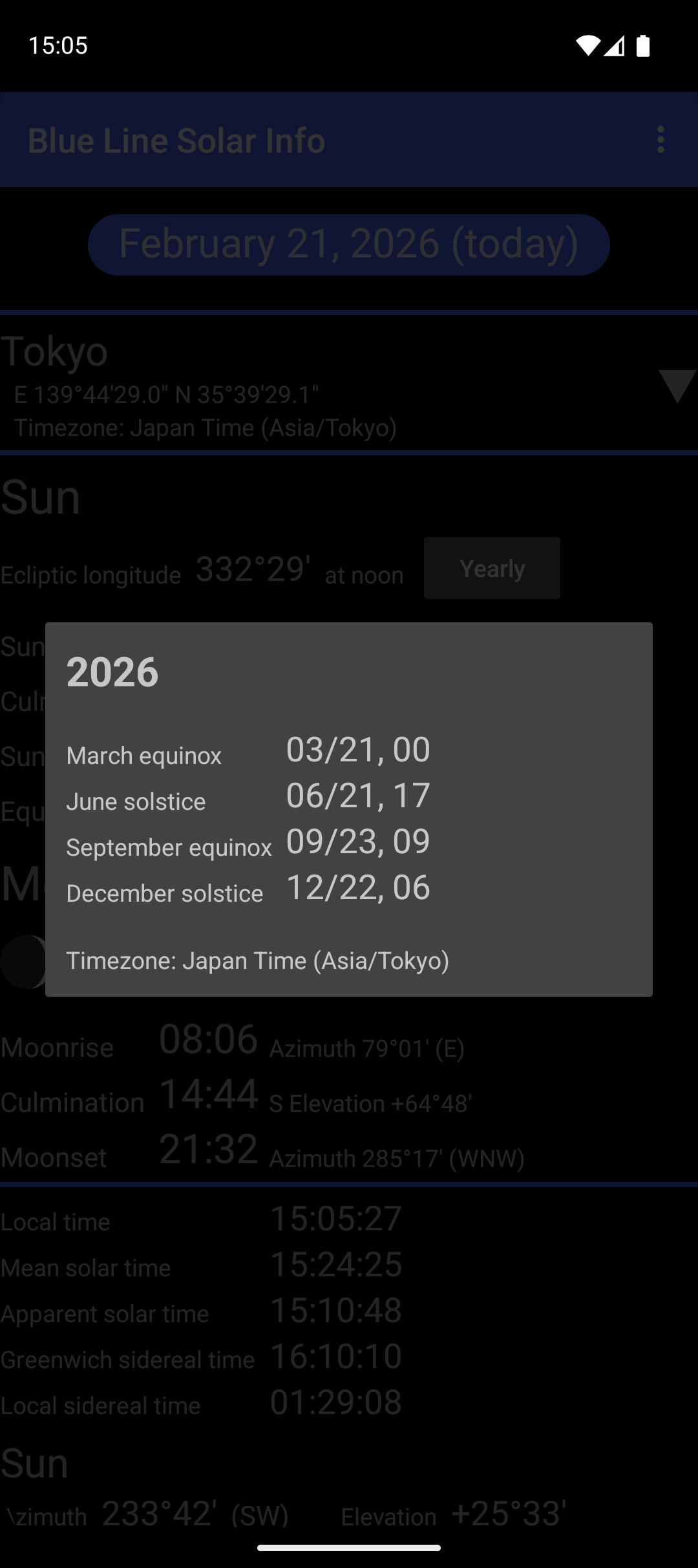 Blue Line Solar Info v0.1.6安卓版截图