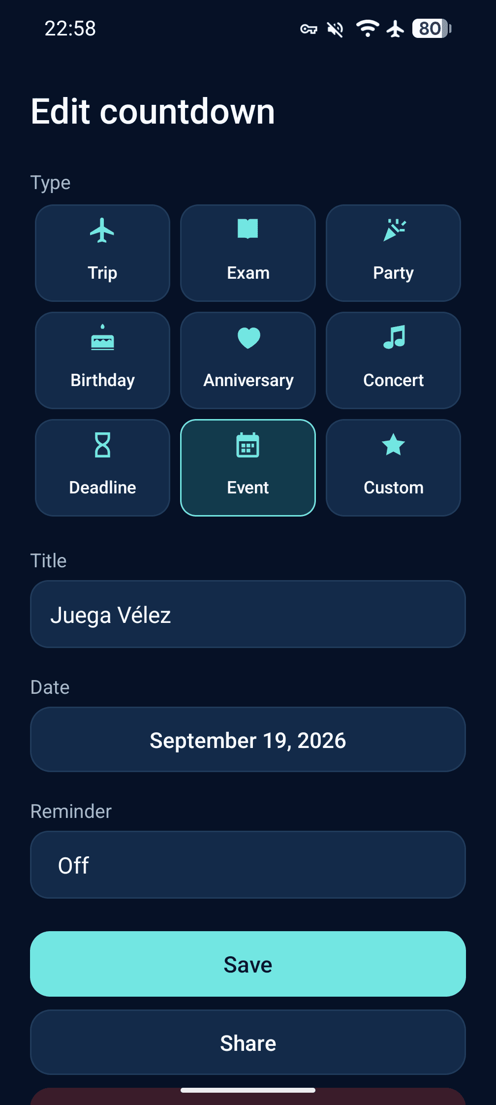 CountAway倒计时 v1.1.8安卓版截图