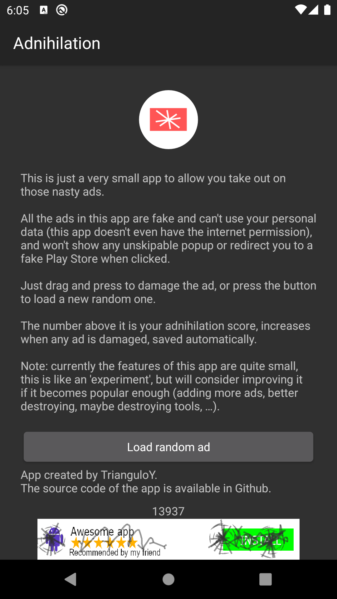 Adnihilation广告破坏小游戏 v1.0安卓版截图