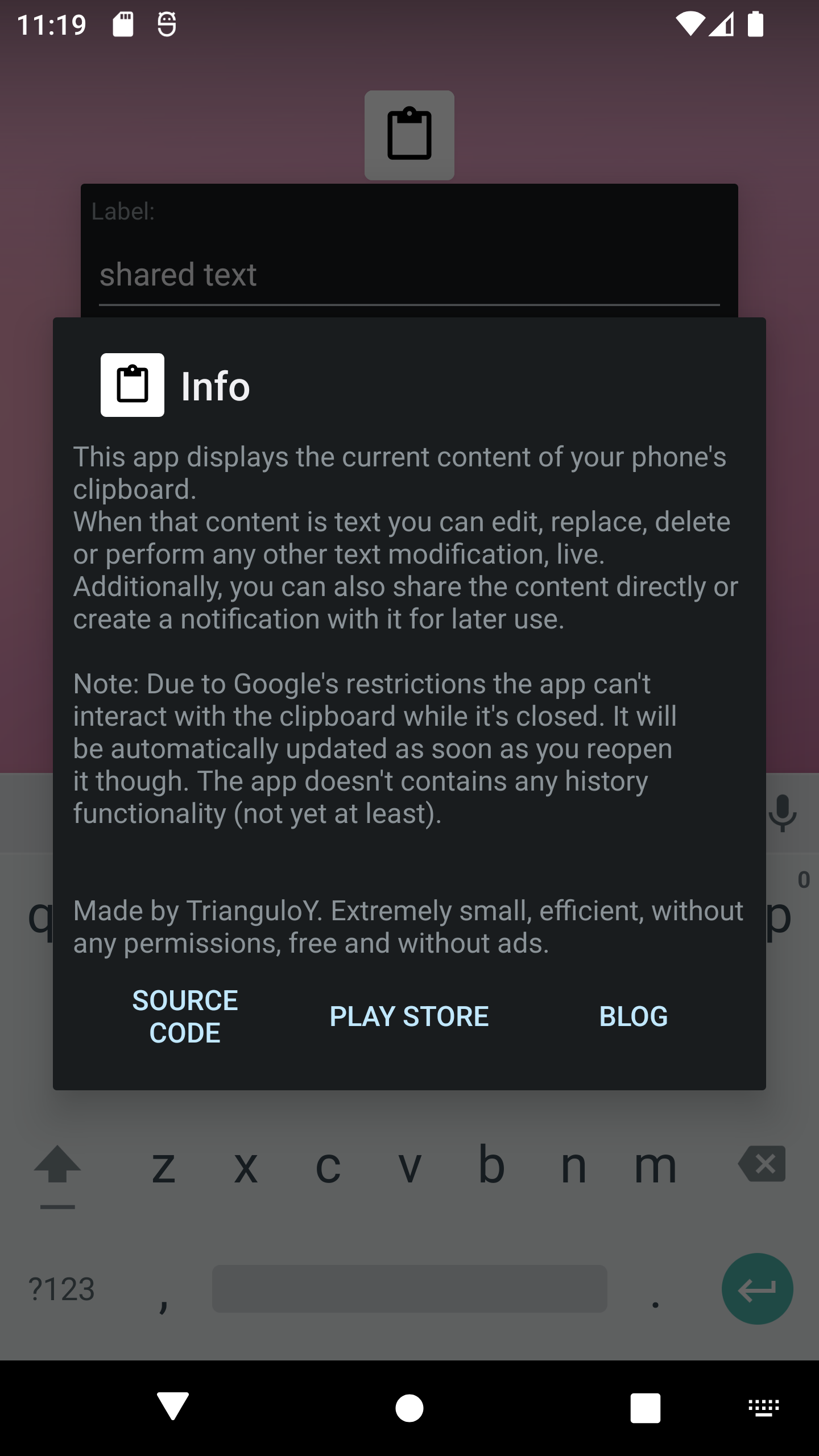 Simple Clipboard Editor剪贴板编辑器 v1.6安卓版截图