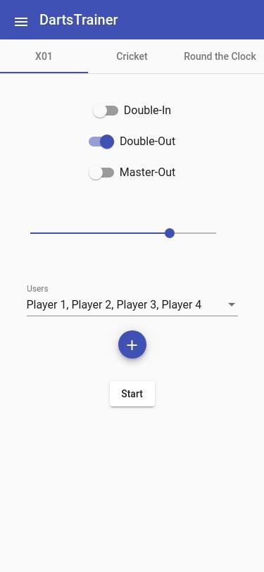 DartsTrainer飞镖训练多人对局与计分界面