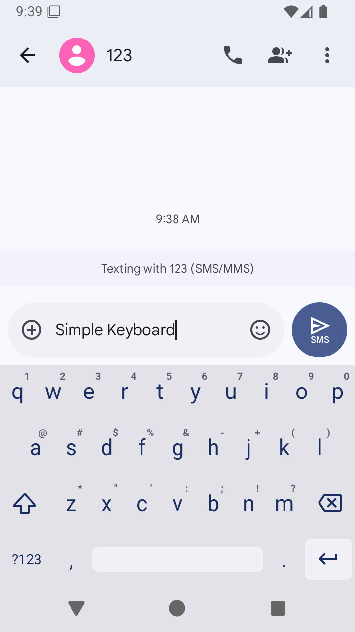 Simple Keyboard轻量输入法主要界面