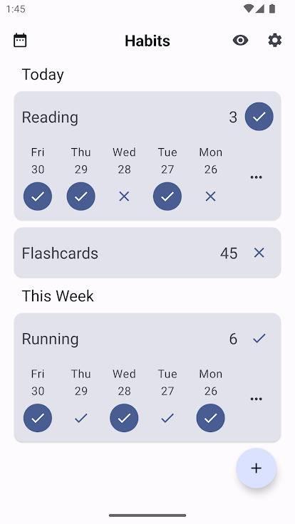 Habits习惯打卡 v1.2.0安卓版截图