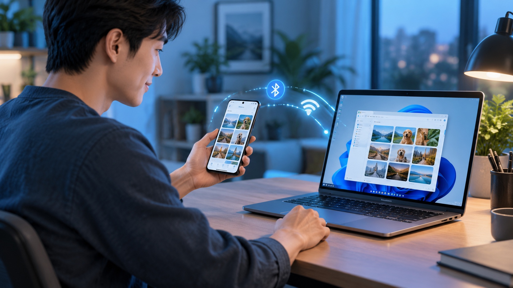 安卓手机通过快速分享连接附近Windows电脑