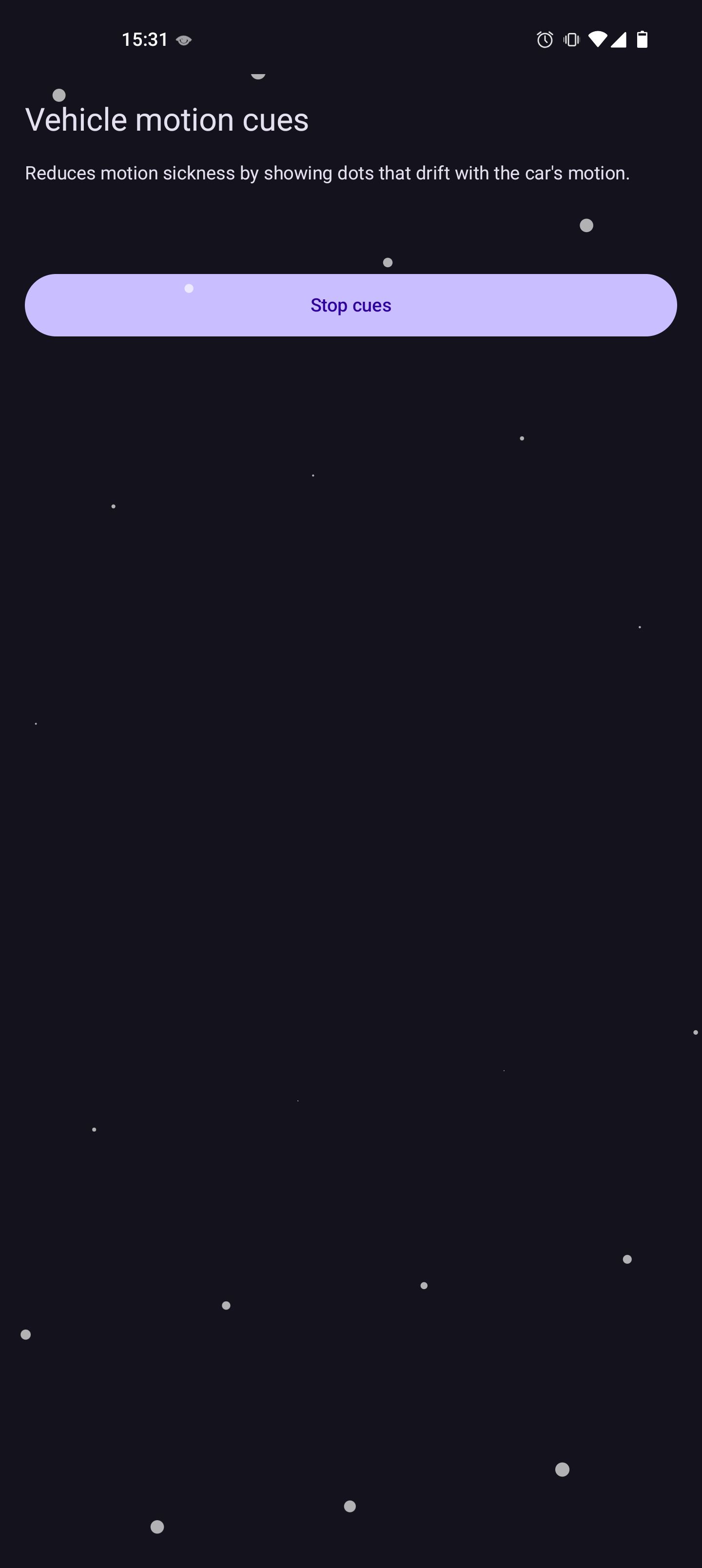Vehicle Motion Cues乘车动态提示 v0.0.3安卓版截图