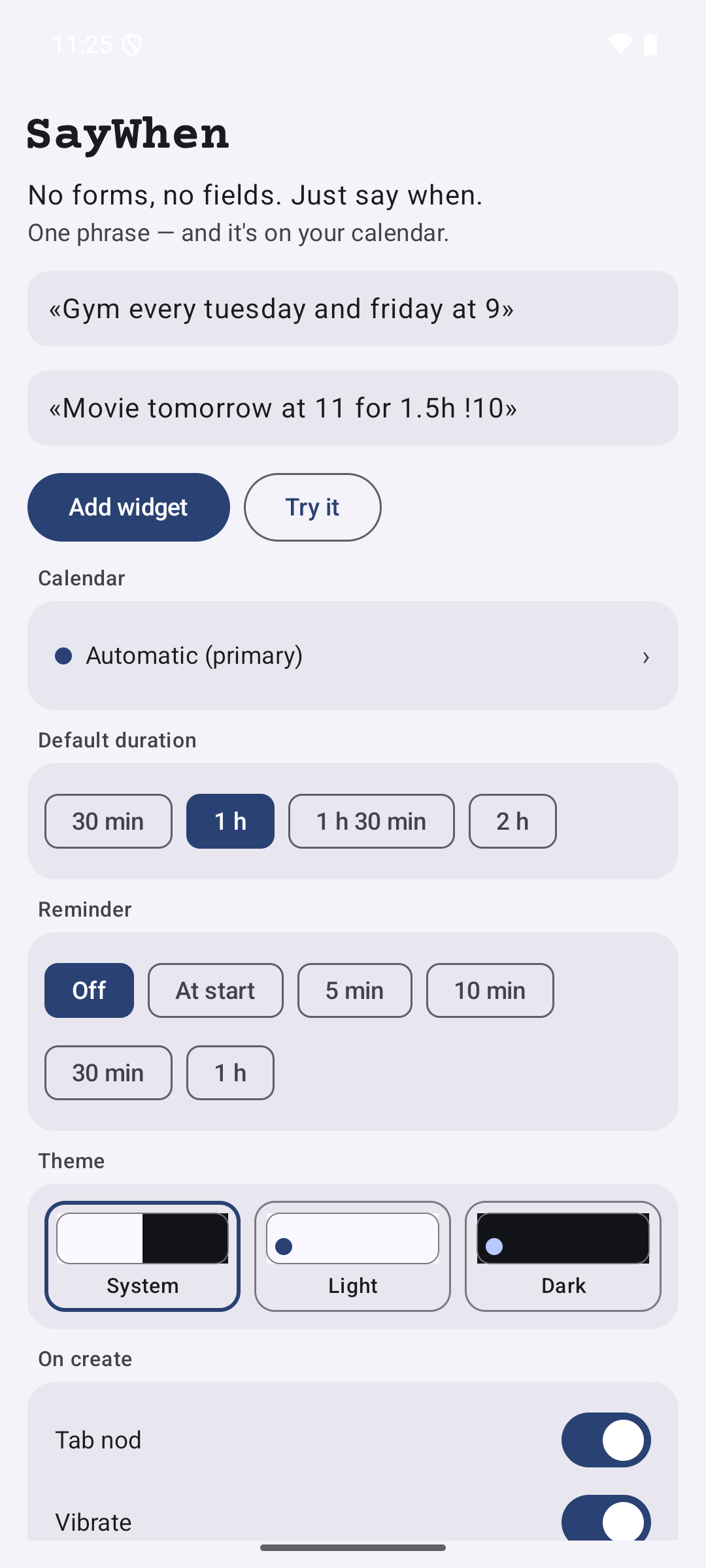 SayWhen快捷日程 v3.0.0安卓版截图