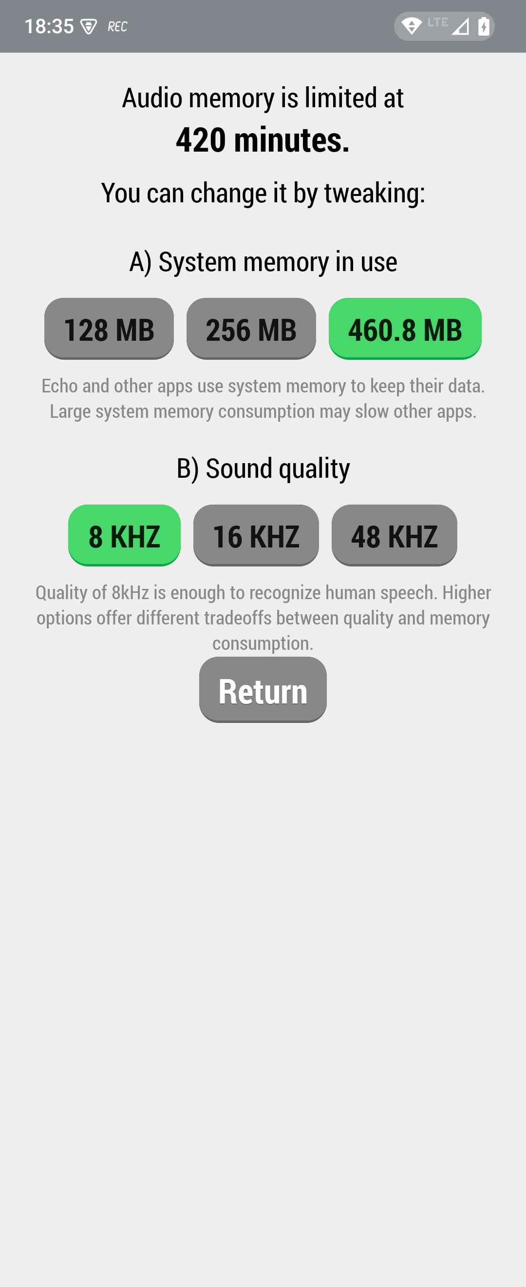 Echo回溯录音机 v2.0.0安卓版截图