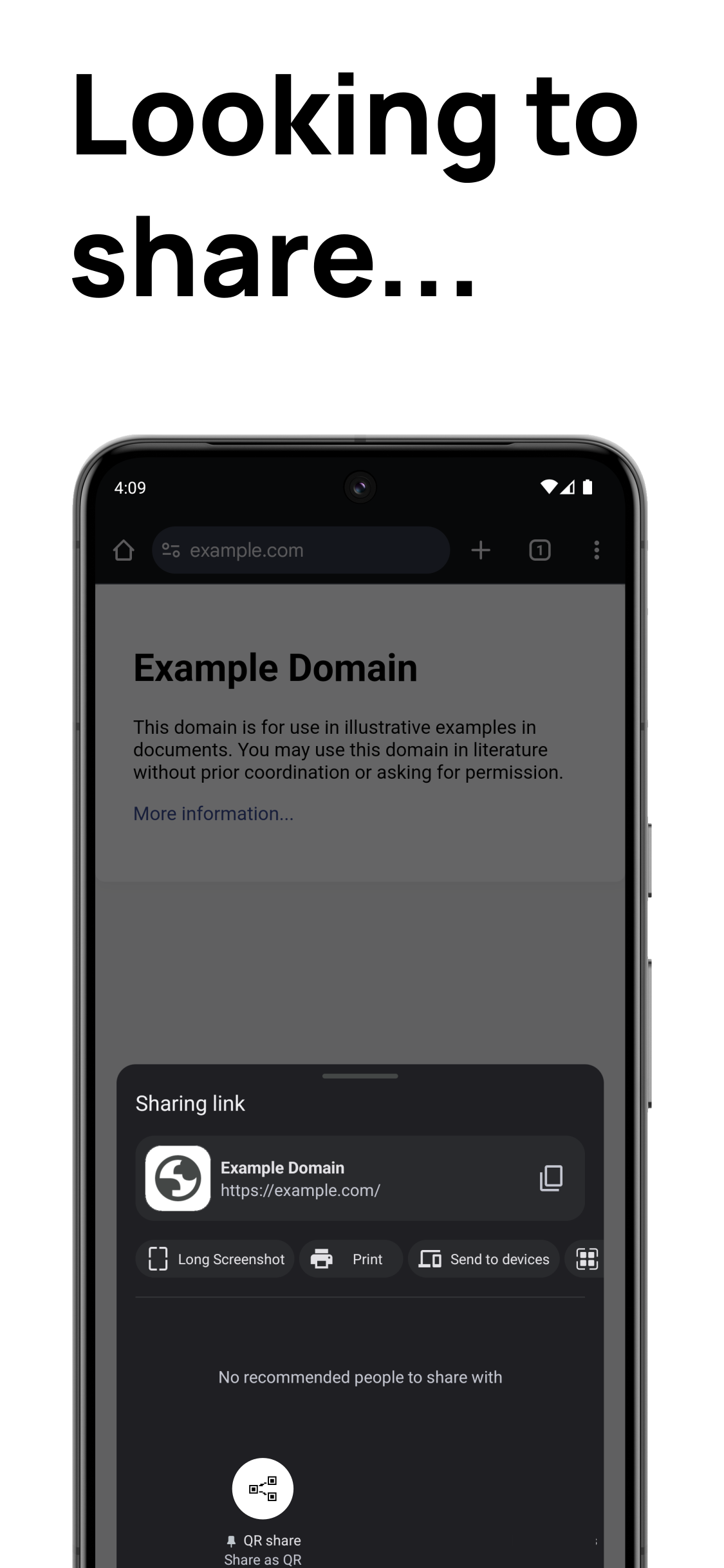 QRshare二维码分享操作实际界面
