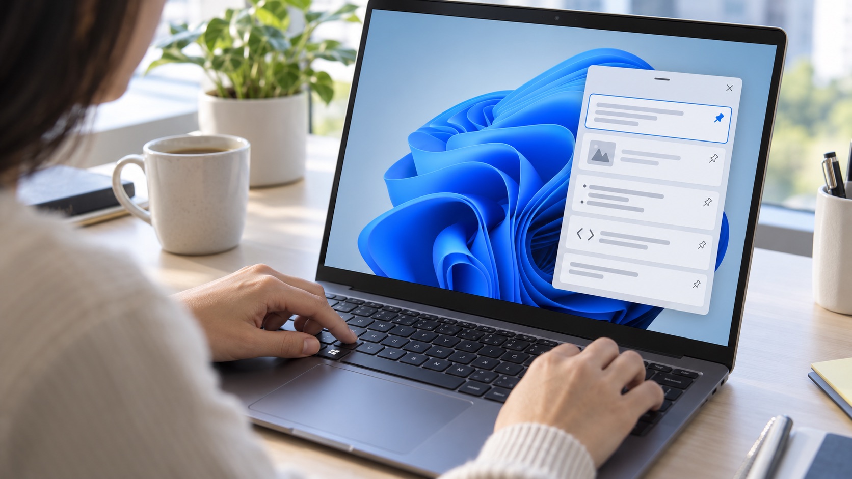 Windows 11笔记本打开剪贴板历史并选择近期复制片段