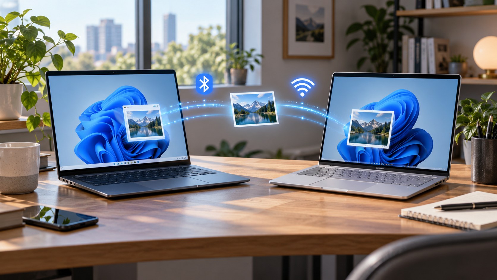 Windows 11就近共享找不到设备主题插画1