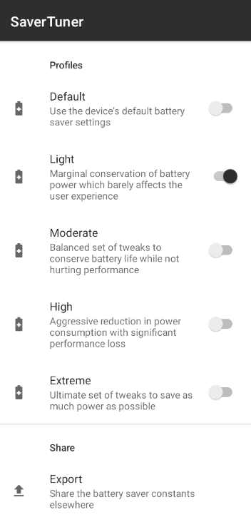 SaverTuner省电配置 v1.1.6安卓版截图